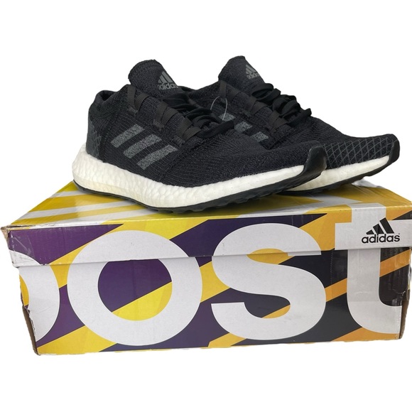 Adidas Pureboost Go Black Athletic Sneakers Youth Size 4/ Women 6 - Picture 2 of 7